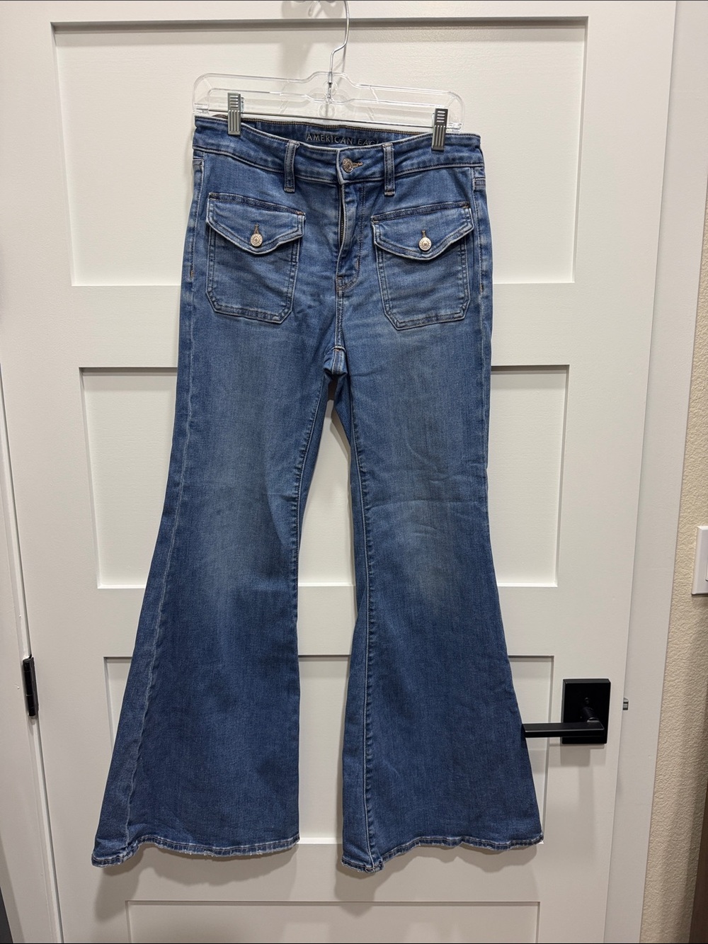 American Eagle Outfitters Blue Flare Jeans - Women's